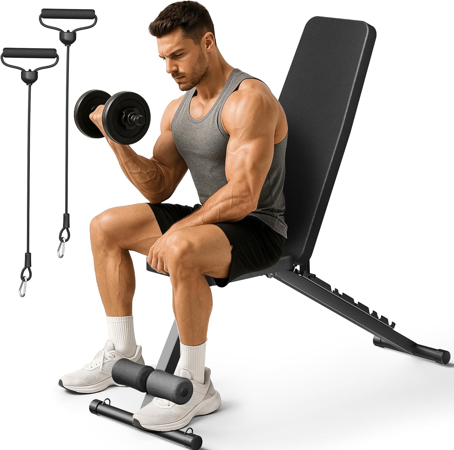 Adjustable bench for home gym